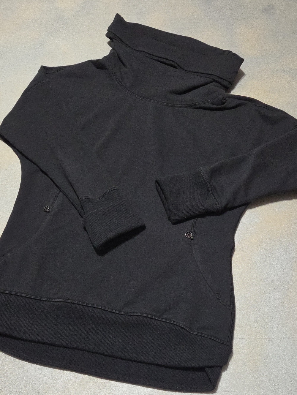 lululemon athletica Black Funnel Neck Sweatshirt